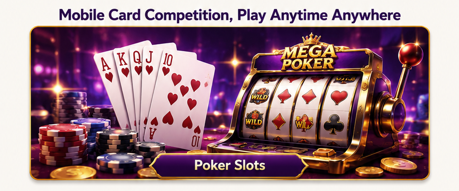 Mobile card competition, play anytime anywhere - Poker Slots
